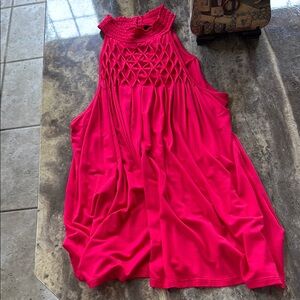 Cable & Gauge Fuchsia Sleeveless Top